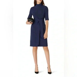Toccin Blue Tie Waist Dress Size 8